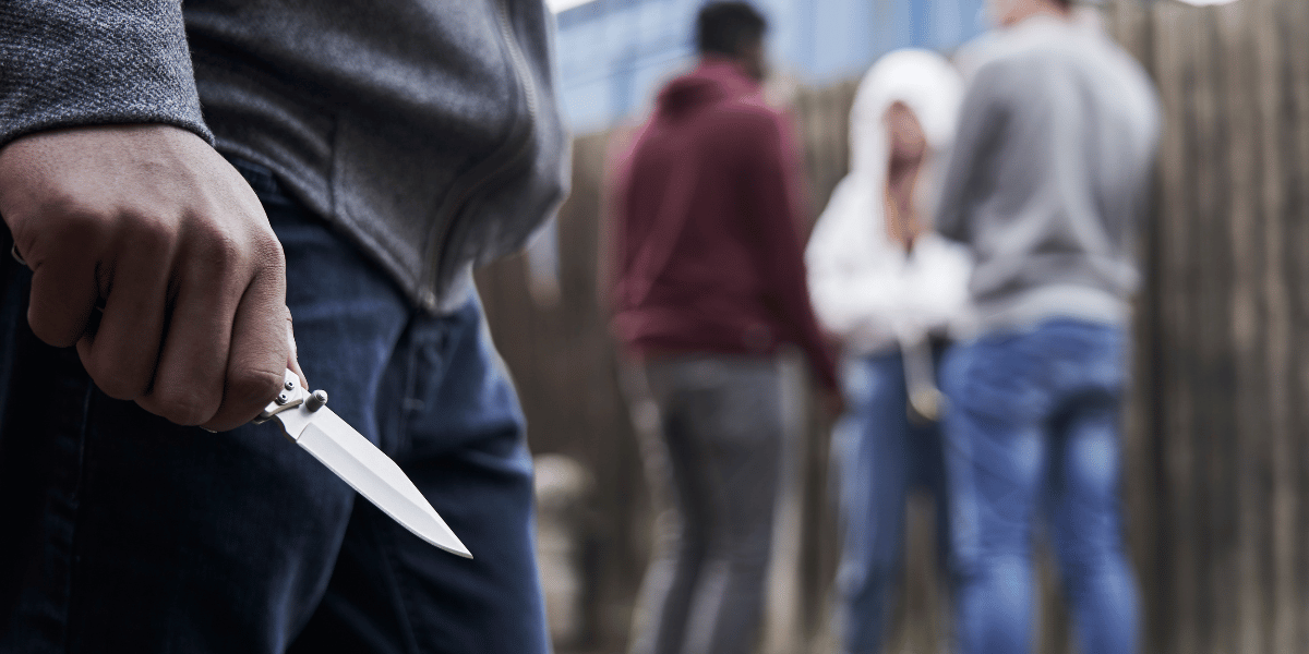 Violent crime scene illustration - understanding criminal vs civil cases for Missouri victims